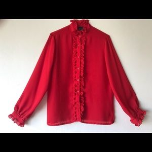 Vintage red blouse